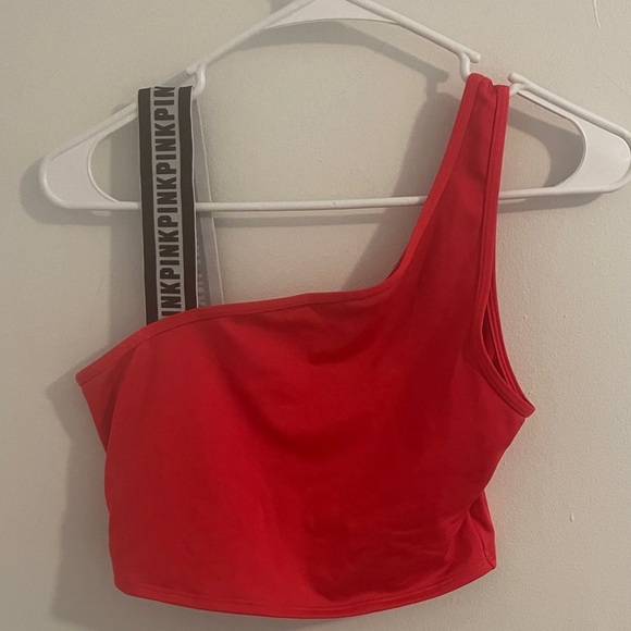 Victoria's Secret Tops - Victoria's Secret Red Asymmetrical Tank Top